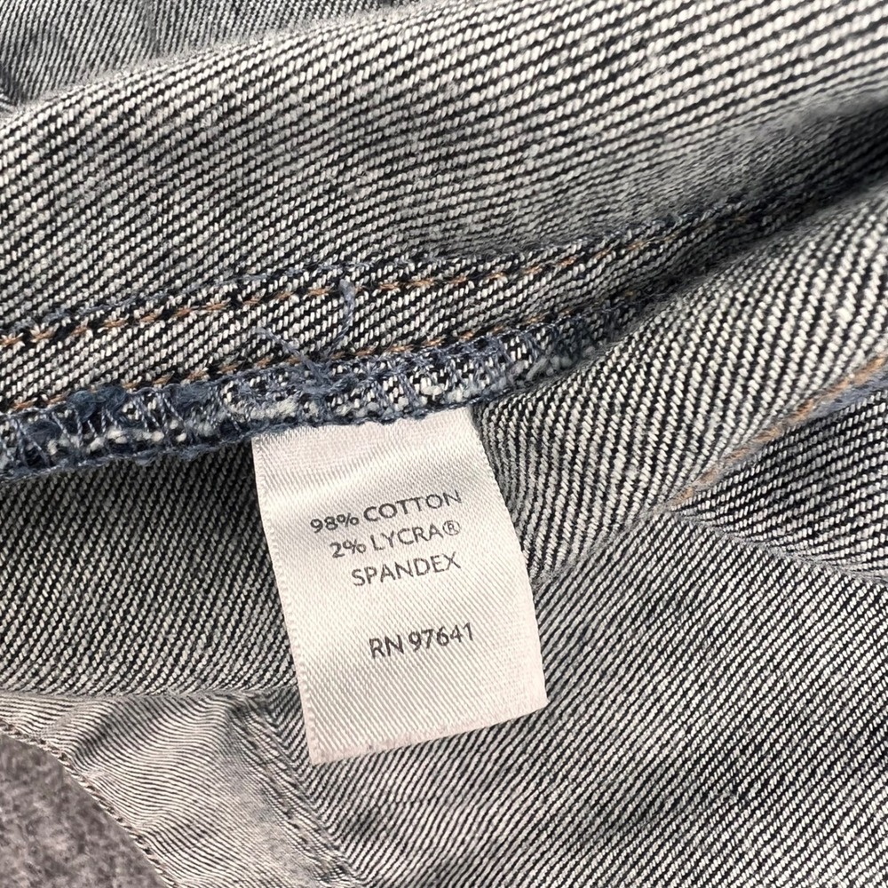J. Jill Women Dark Wash Stretch Denim Trucker Jacket Indigo XS 3/4 Sleeve - Picture 5 of 10